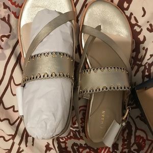Cole Haan Gold Sandal